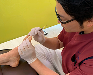 爪の状態の検査